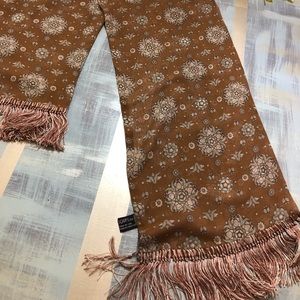 Vintage CASA Silk Long Fringe Women’s Scarf 10x58